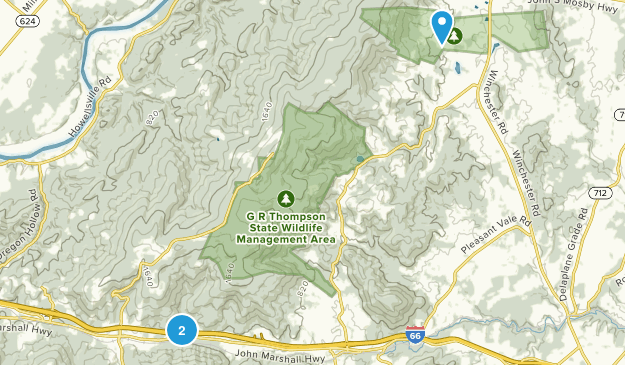 Linden, Virginia Map
