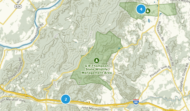 Linden, Virginie Map