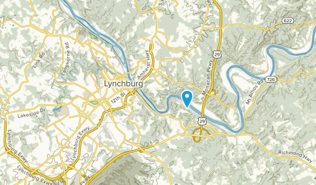 Lynchburg, Virginia Map