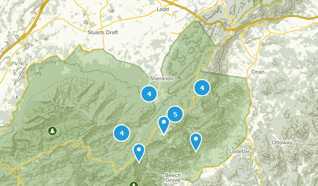 Lyndhurst, Virginie Map