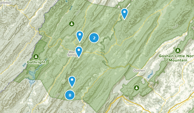 Millboro, Virginie Map
