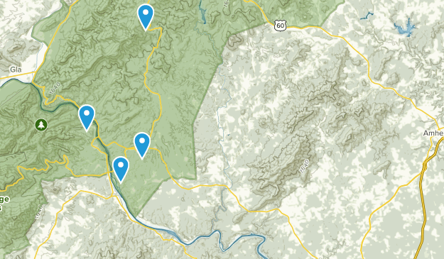 Monroe, Virginie Map