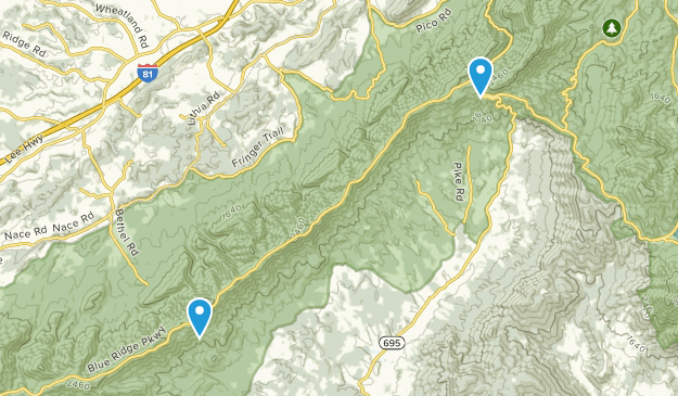 Montvale, Virginia Map
