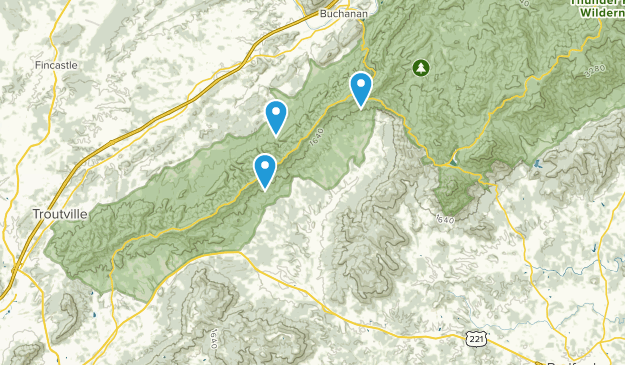 Montvale, Virginie Map