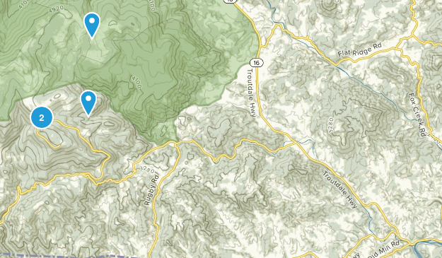 Mouth of Wilson, Virginia Map
