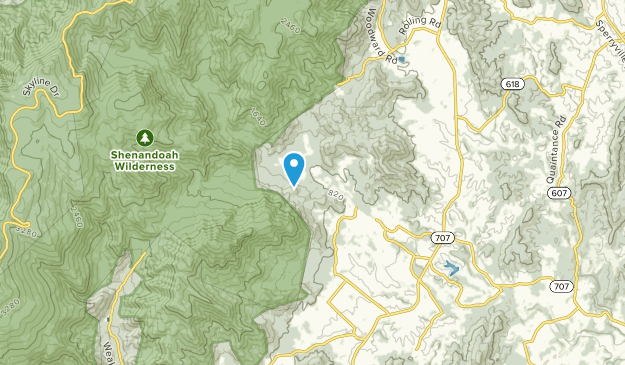 Nethers, Virginia Map