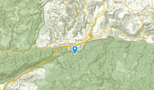 Norton, Virginie Map