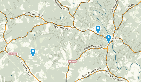 Palmyra, Virginia Map