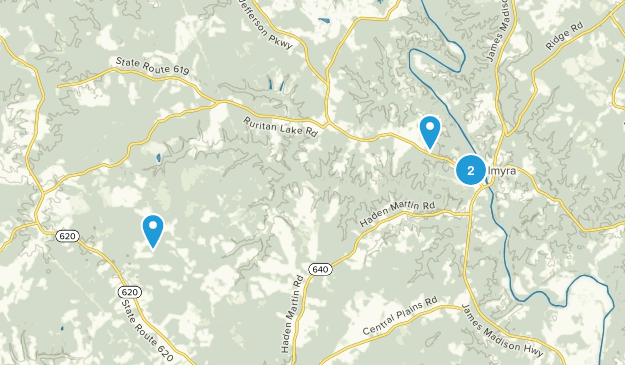 Palmyra, Virginia Map