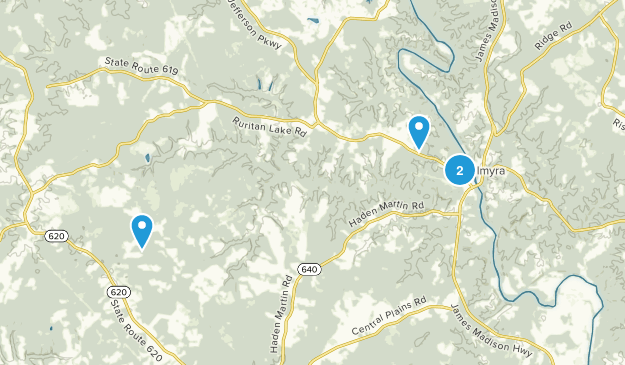 Palmyra, Virginia Map