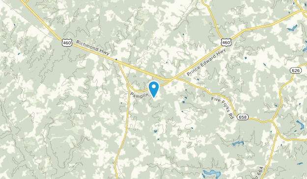 Pamplin City, Virginia Map