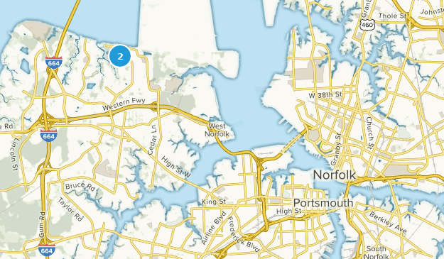 Portsmouth, Virginie Map