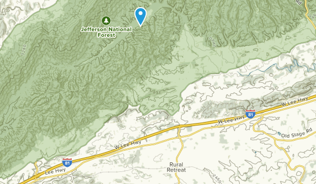 Rural Retreat, Virginia Map