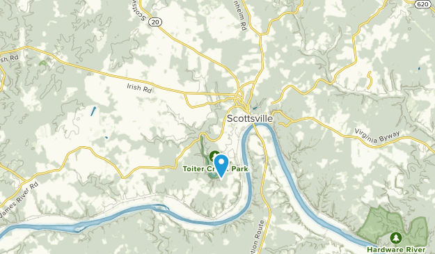 Scottsville, Virginia Map