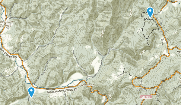 Shawsville, Virginia Map