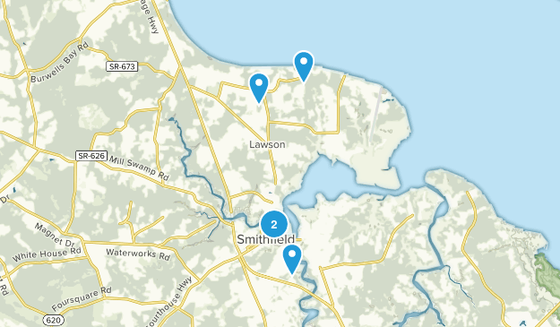 Smithfield, Virginia Map