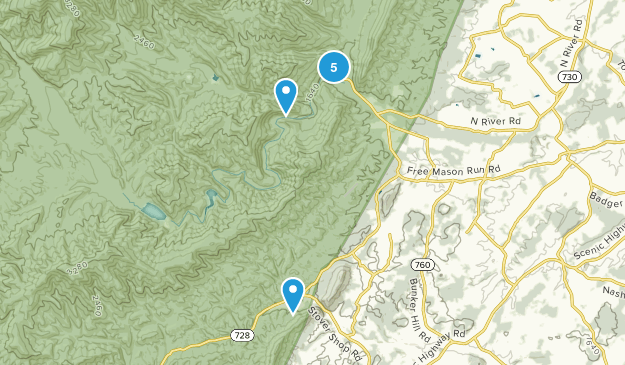 Stokesville, Virginia Map