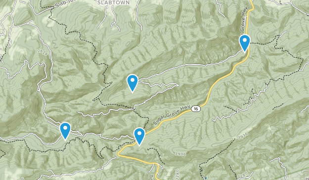 Sugar Grove, Virginia Map