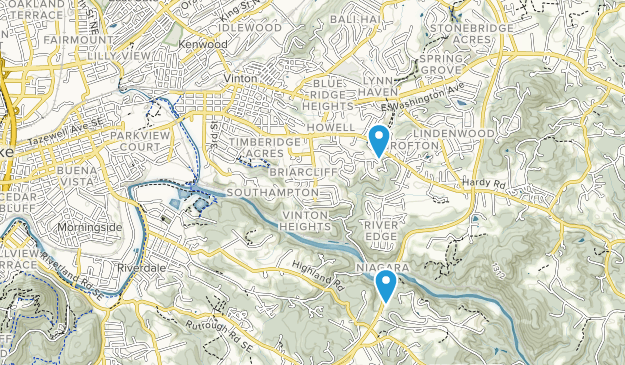 Vinton, Virginie Map