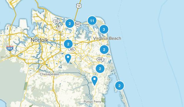 Virginia Beach, Virginia Map