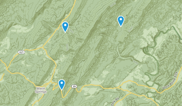 Warm Springs, Virginia Map