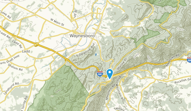 Waynesboro, Virginia Map