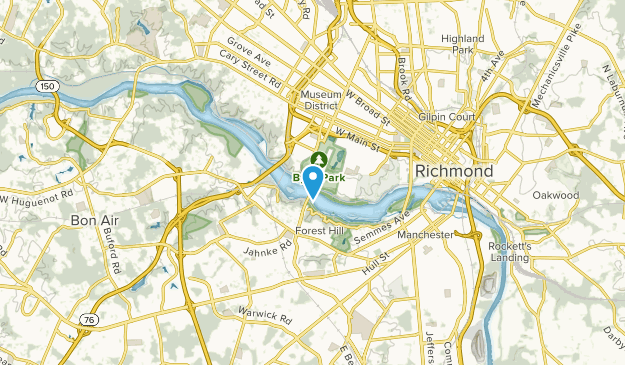 Westover Hills, Virginia Map