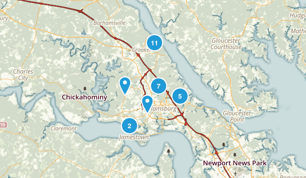 Williamsburg, Virginia Map