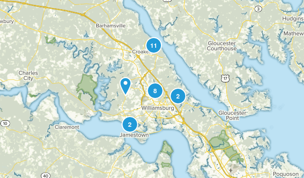 Williamsburg, Virginia Map