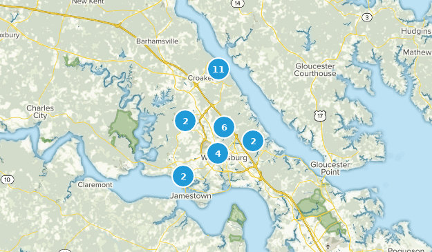 Williamsburg, Virginia Map