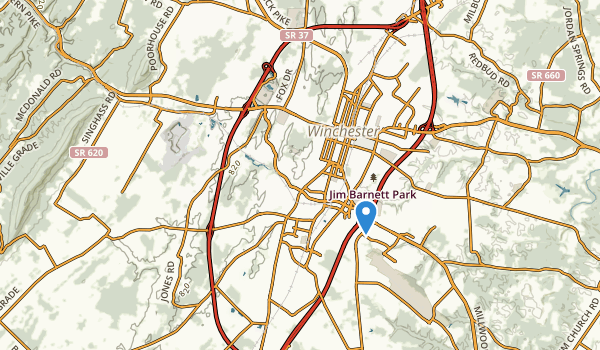 Winchester, Virginia Map
