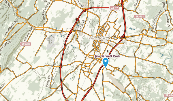Winchester, Virginia Map
