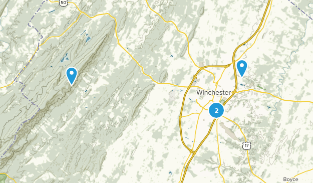 Winchester, Virginia Map