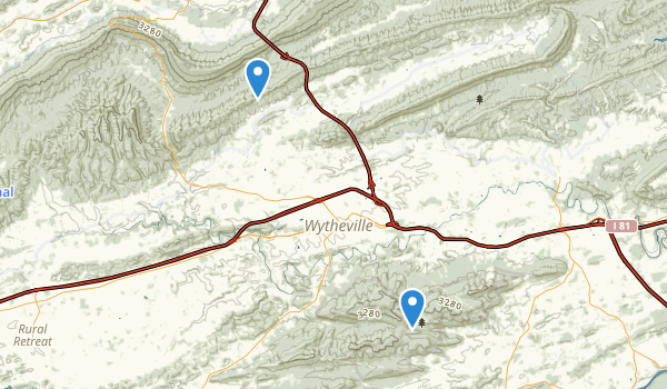 Wytheville, Virginia Map
