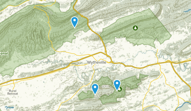 Wytheville, Virginia Map