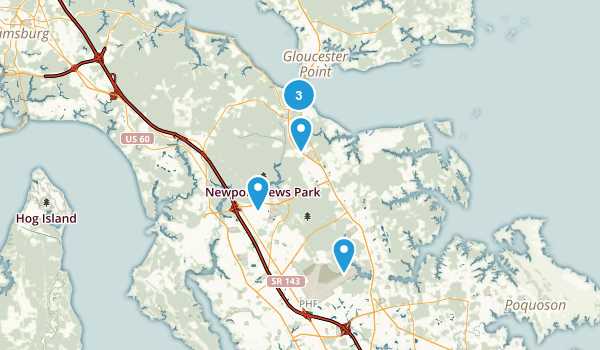 Yorktown, Virginia Map