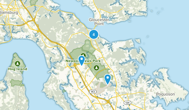 Yorktown, Virginia Map