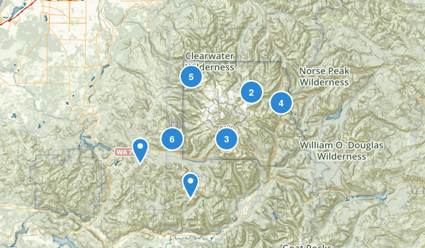 Ashford, Washington Map