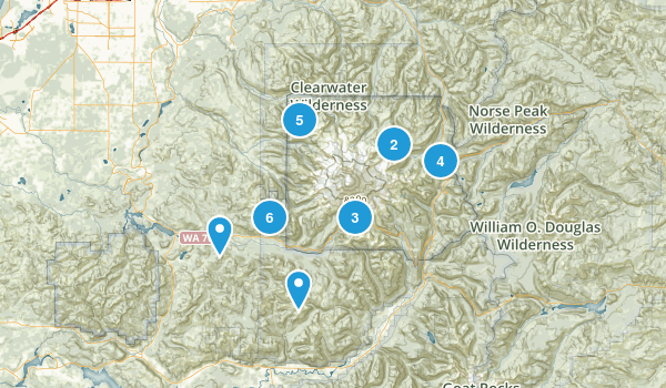 Ashford, Washington Map