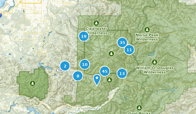 Ashford, Washington Map