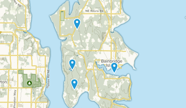 Bainbridge Island, Washington Map