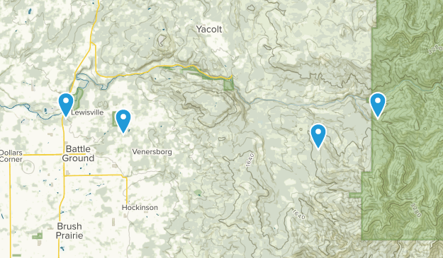 Battle Ground, État de Washington Map