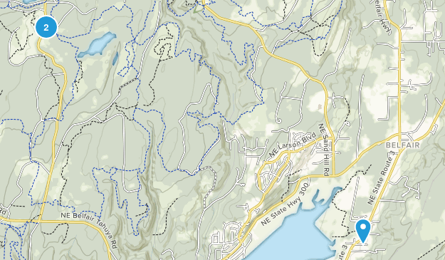 Belfair, Washington Map