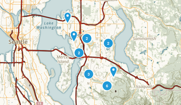Bellevue, Washington Map