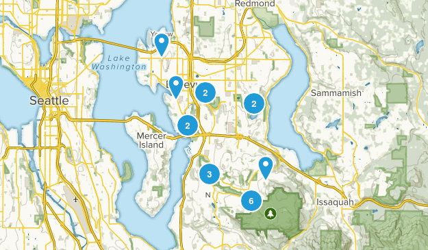 Bellevue, Washington Map