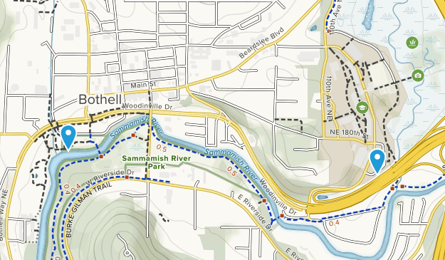 Bothell, État de Washington Map