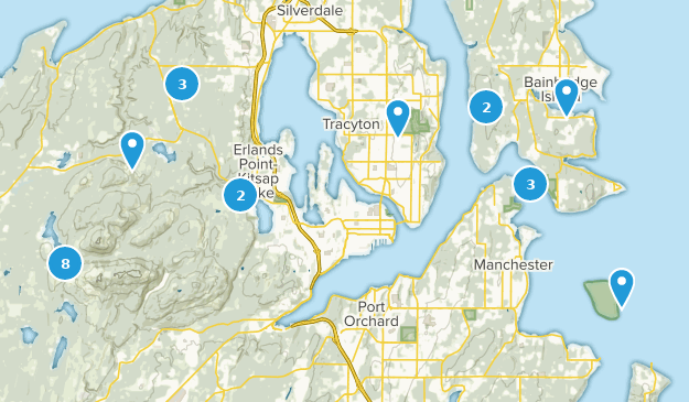 Bremerton, État de Washington Map