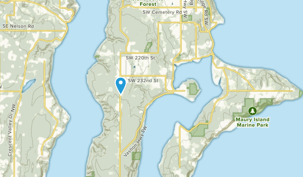 Burton, Washington Map