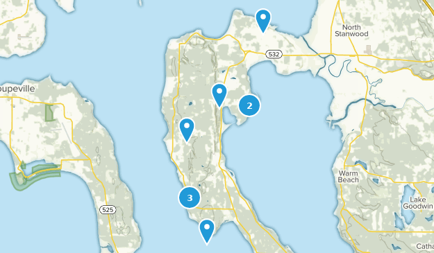 Camano Island, Washington Map