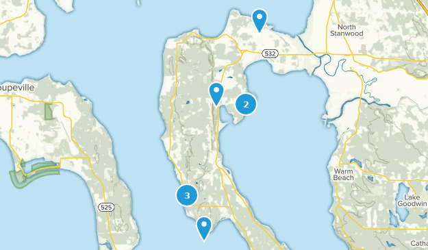 Camano Island, Washington Map